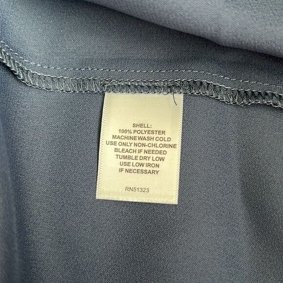 Halogen Long Sleeve Satin Belted Midi Shirtdress - Picture 13 of 13